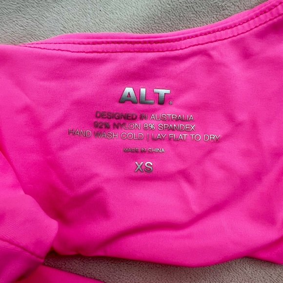 ALT Swim Sofia Over Shoulder Top Pink - Picture 4 of 6